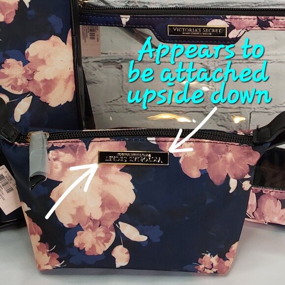 'VICTORIA'S SECRET' COSMETIC BAG'S COMPLETE 3-PIECE TRAVEL SET - Picture 11 of 16